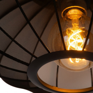 Lampa wisząca Corina | Czarna z złotem | Lucide