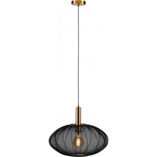 Lampa wisząca Corina | Czarna z złotem | Lucide