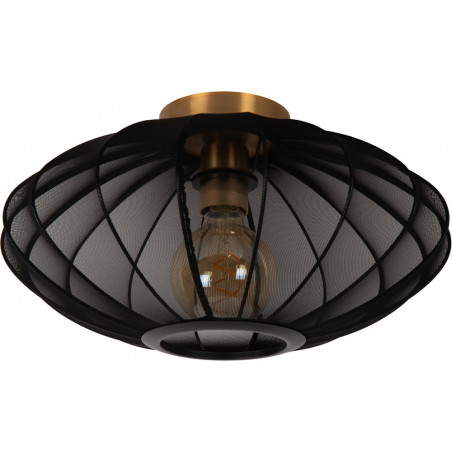 Plafon Corina czarny Lucide | Materiałowy, E27, 40cm