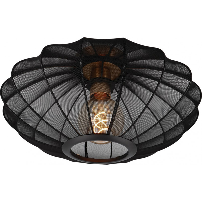 Plafon Corina czarny Lucide | Materiałowy, E27, 40cm