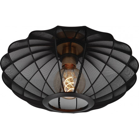 Plafon Corina czarny Lucide | Materiałowy, E27, 40cm