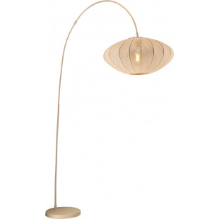Lampa łukowa Corina kremowa do salonu, sypialni czy gabinetu