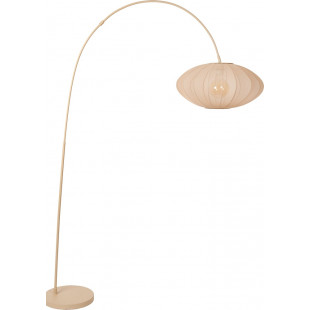 Lampa łukowa Corina kremowa do salonu, sypialni czy gabinetu