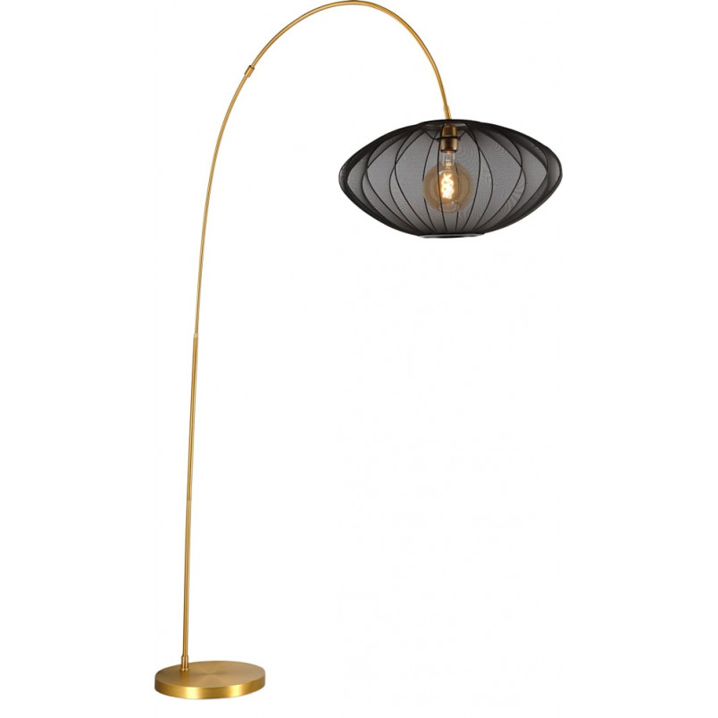 Lampa łukowa Corina czarna - Lucide | Elegancki design