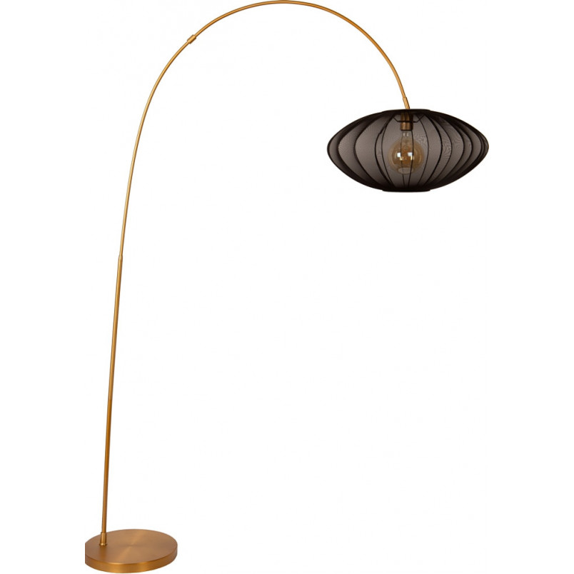 Lampa łukowa Corina czarna - Lucide | Elegancki design