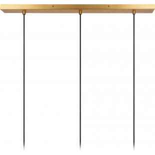 Lampa wisząca Corina III | Czarna z złotem | Lucide