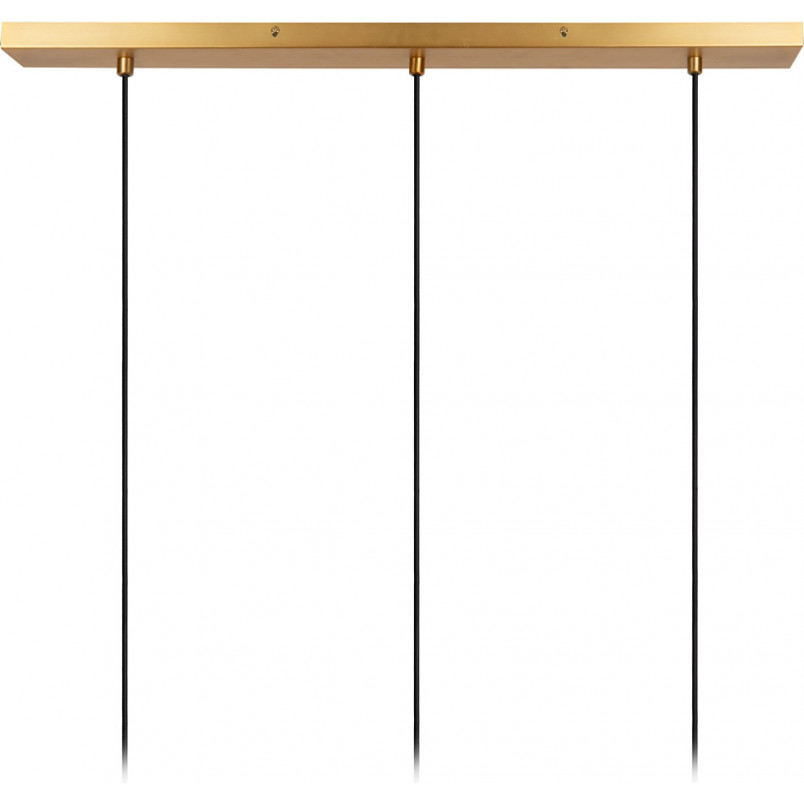 Lampa wisząca Corina III | Czarna z złotem | Lucide