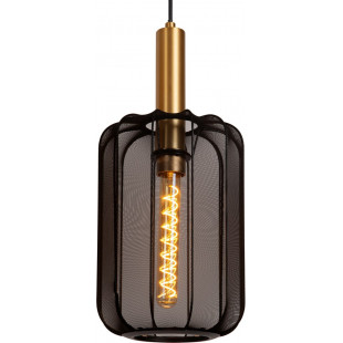 Lampa wisząca Corina III | Czarna z złotem | Lucide