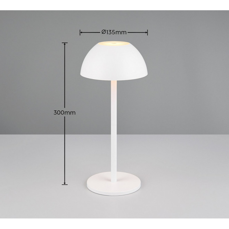 Lampa zewnętrzna Ricardo LED - biała, nowoczesna | Reality