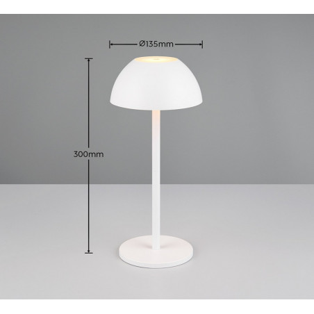 Lampa zewnętrzna Ricardo LED - biała, nowoczesna | Reality