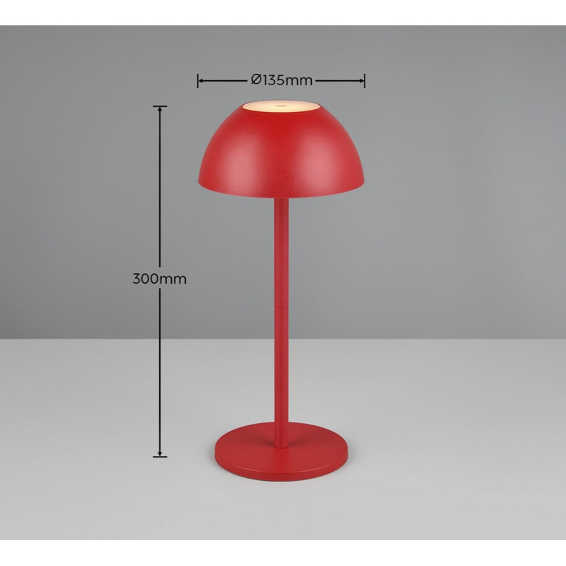 Lampa Ricardo LED czerwona - Oświetlenie ogrodowe Reality