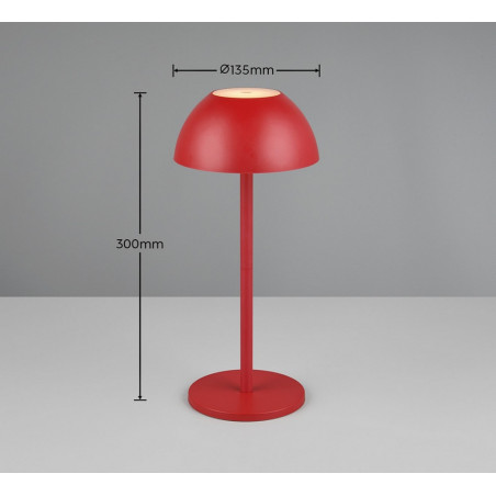 Lampa Ricardo LED czerwona - Oświetlenie ogrodowe Reality