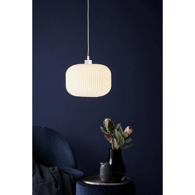 Lampa wisząca Milford biała Nordlux | Szkło, E27