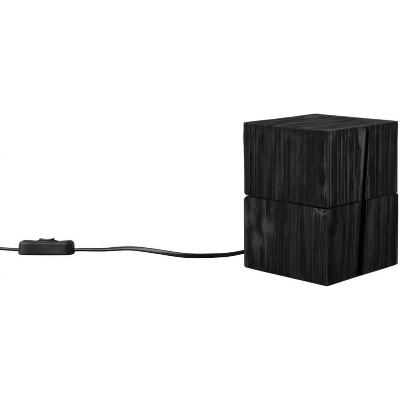 Lampa drewniana Trio Treasure czarna - Skandynawski design