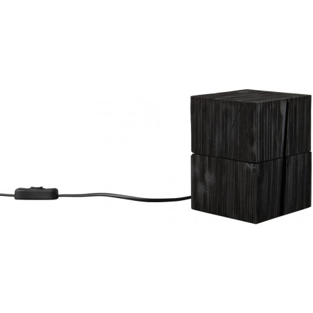 Lampa drewniana Trio Treasure czarna - Skandynawski design