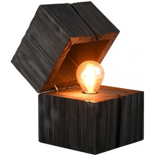 Lampa drewniana Trio Treasure czarna - Skandynawski design