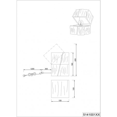 Lampa drewniana Trio Treasure - Skandynawski design | Kup teraz