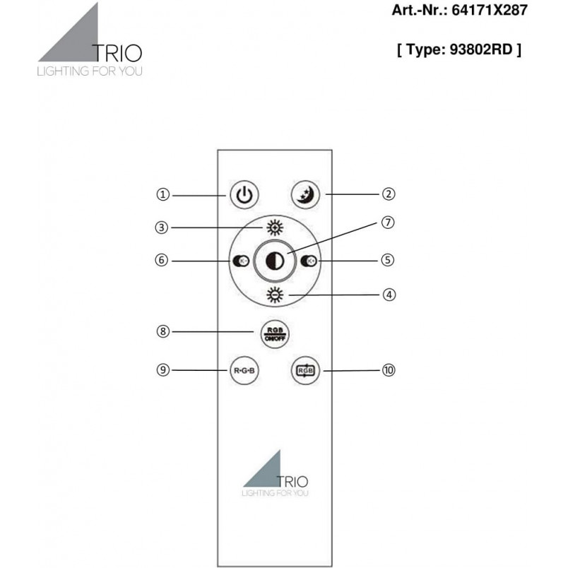 Plafon LED Trio Yuma 60cm - Ściemnianie, Pilot | Kup Teraz