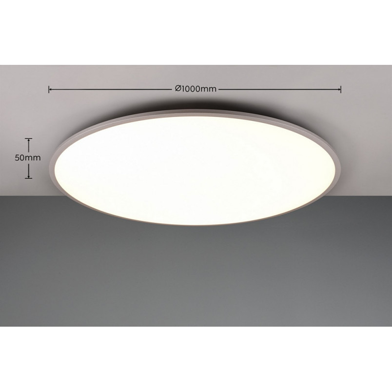Plafon LED Trio Yuma: Ściemnianie pilotem | 100cm