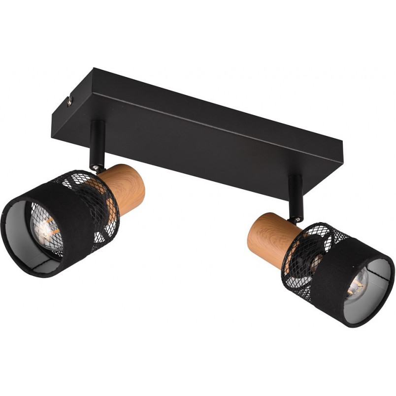 Reflektor sufitowy loft Nandini II | Trio - Czarny mat