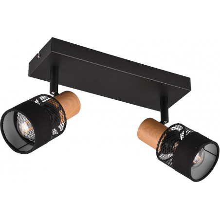 Reflektor sufitowy loft Nandini II | Trio - Czarny mat