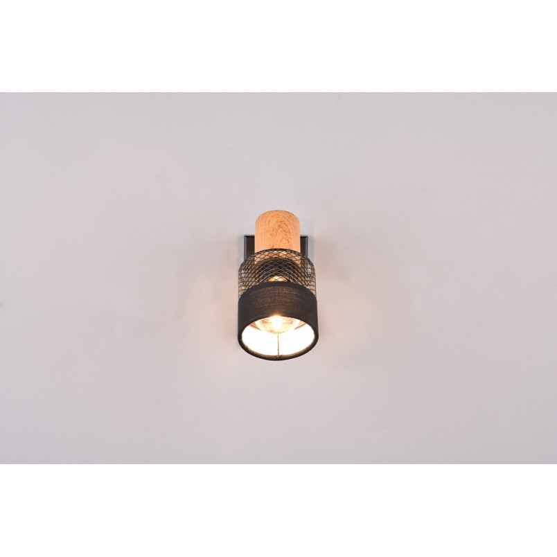 Kinkiet Loft Nandini Czarny Trio - Azurowy Design | Sklep Lamp