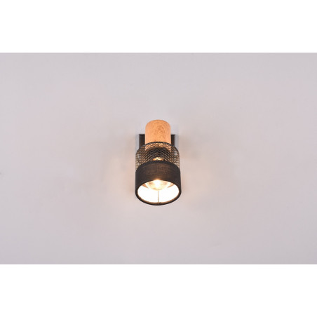 Kinkiet Loft Nandini Czarny Trio - Azurowy Design | Sklep Lamp