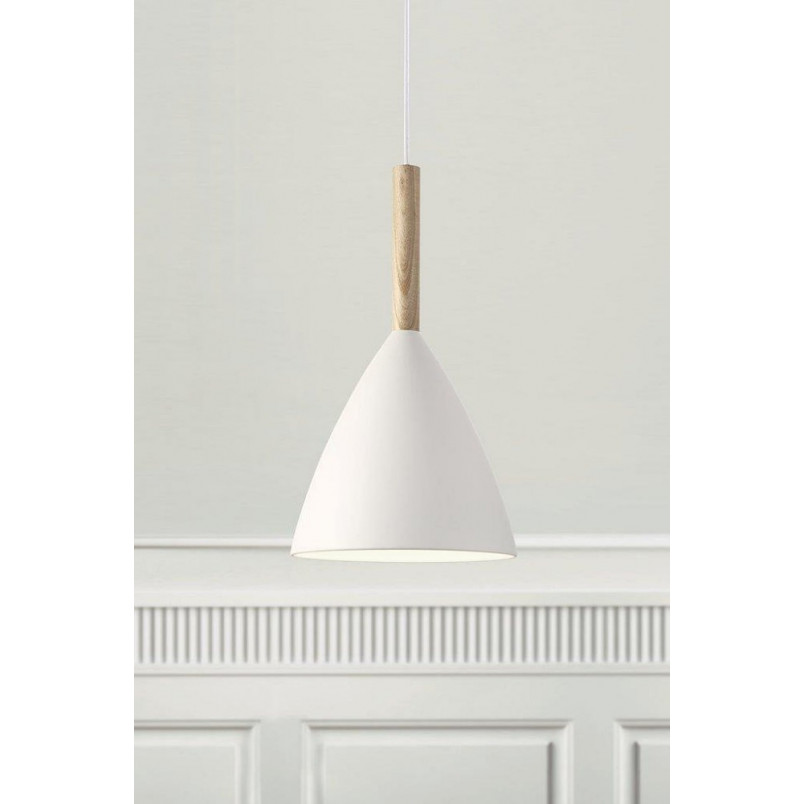 Lampa Wisząca Skandynawska Pure Biała 20cm | Design For The People