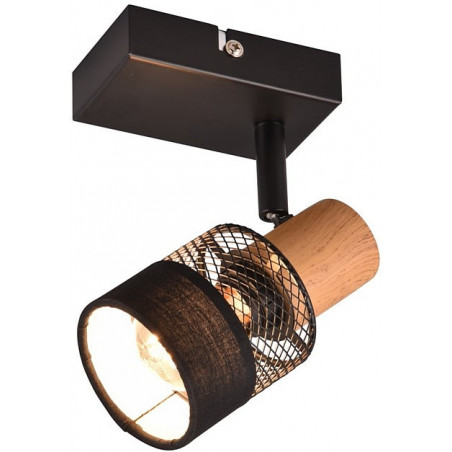 Kinkiet Loft Nandini Czarny Trio - Azurowy Design | Sklep Lamp