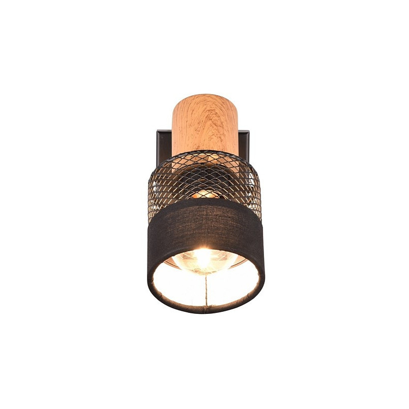 Kinkiet Loft Nandini Czarny Trio - Azurowy Design | Sklep Lamp