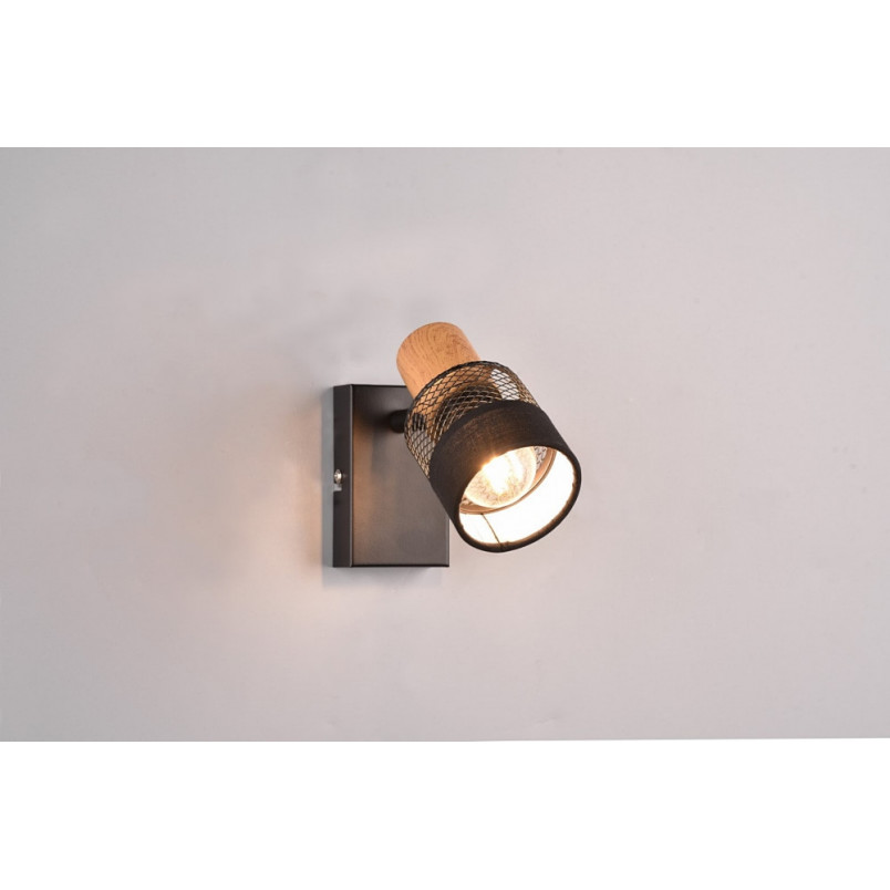 Kinkiet Loft Nandini Czarny Trio - Azurowy Design | Sklep Lamp