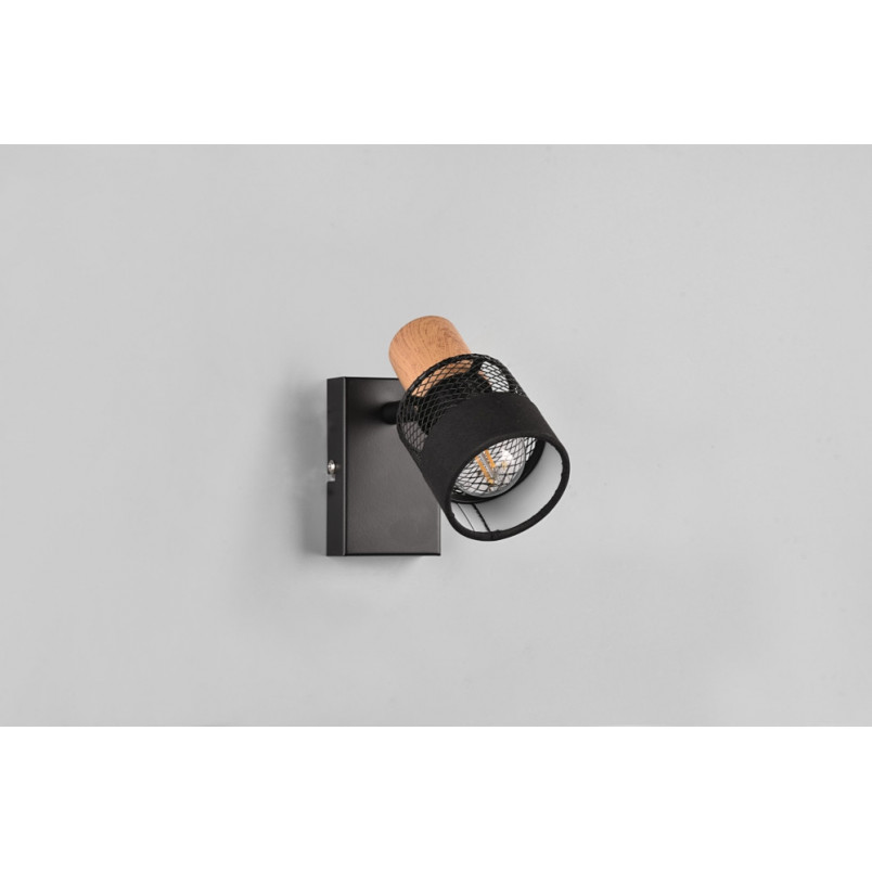 Kinkiet Loft Nandini Czarny Trio - Azurowy Design | Sklep Lamp