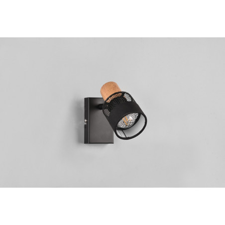 Kinkiet Loft Nandini Czarny Trio - Azurowy Design | Sklep Lamp