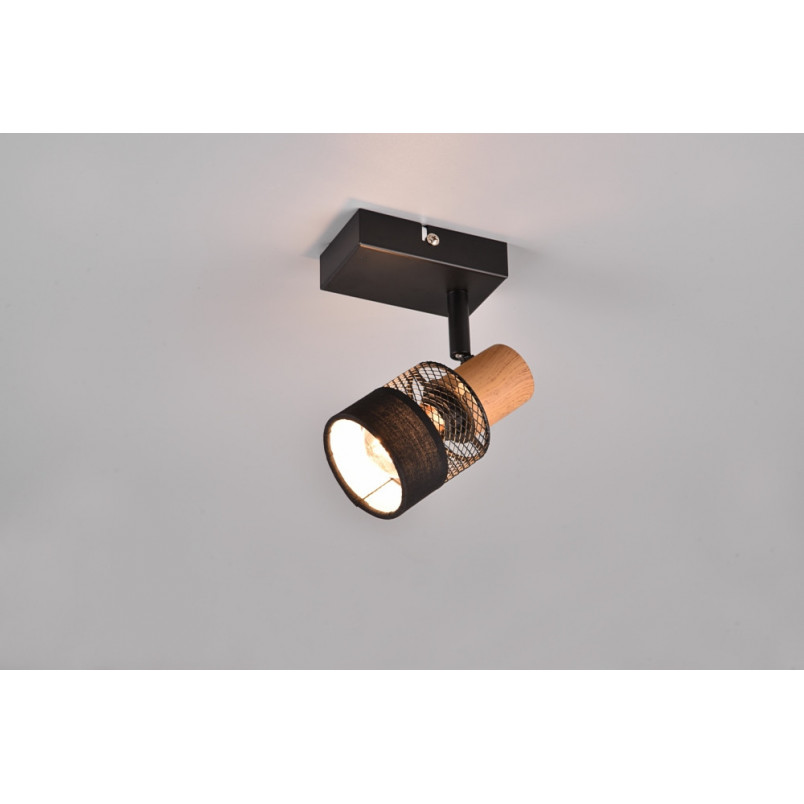 Kinkiet Loft Nandini Czarny Trio - Azurowy Design | Sklep Lamp