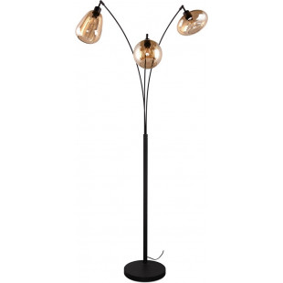 Lumina Trio: Lampa podłogowa z 3 szklanymi kloszami | Retro Design