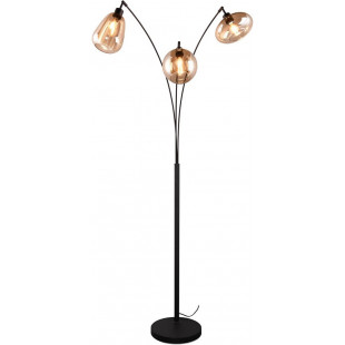 Lumina Trio: Lampa podłogowa z 3 szklanymi kloszami | Retro Design