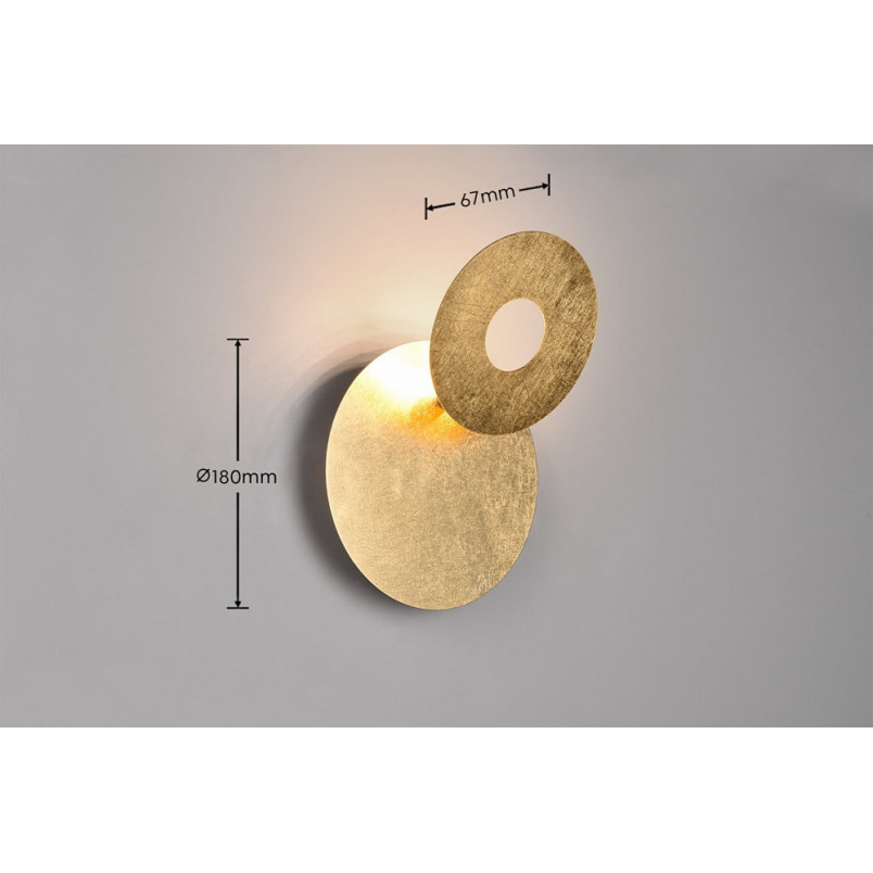Kinkiet Leano LED Złoty Trio | Elegancki Design