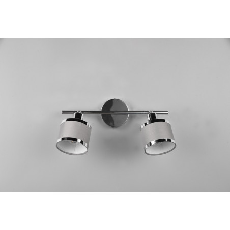 Reflektor sufitowy Arosa II szary/chrom Trio - Eleganckie oświetlenie