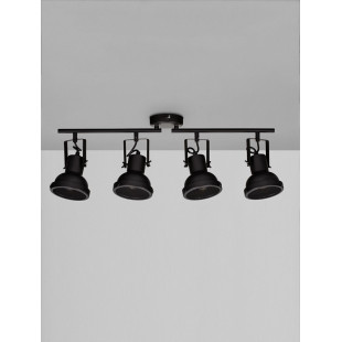 Reflektor sufitowy industrialny Sidero IV czarny - Decolab24