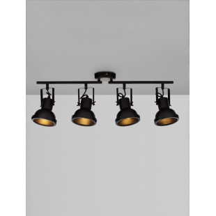 Reflektor sufitowy industrialny Sidero IV czarny - Decolab24