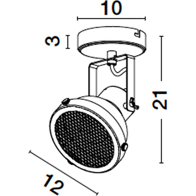 Kinkiet industrialny Sidero czarny - Decolab24