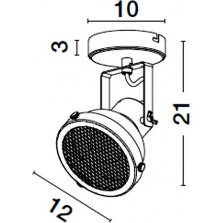 Kinkiet industrialny Sidero czarny - Decolab24