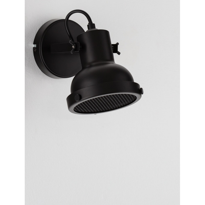 Kinkiet industrialny Sidero czarny - Decolab24