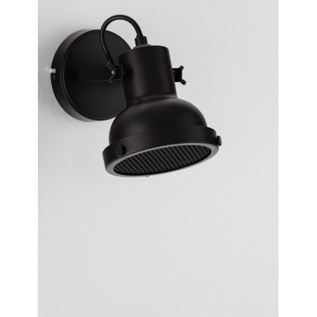 Kinkiet industrialny Sidero czarny - Decolab24