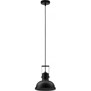 Lampa wisząca industrialna Sidero 22cm czarny mat