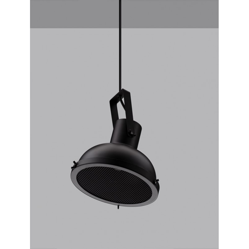 Lampa wisząca industrialna Sidero | Czarny mat | Decolab24