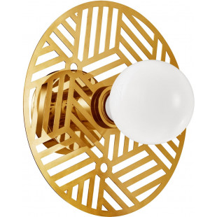 Kinkiet Art Deco Rosse Złoty | Elegancki Oświetlenie Ścienne