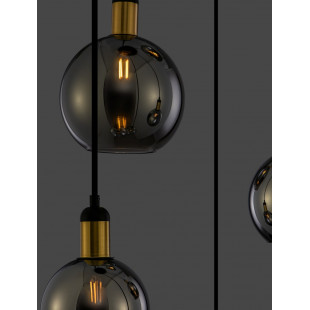 Lampa wisząca Luxes V - szkło dymione, loft | Decolab24