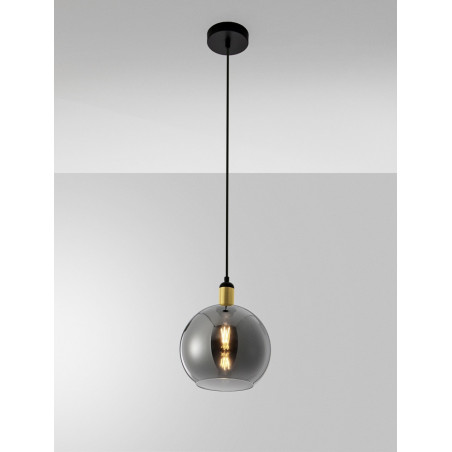 Lampa wisząca szklana kula Luxes 25cm - Eleganckie oświetlenie
