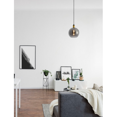 Lampa wisząca szklana kula Luxes 25cm - Eleganckie oświetlenie